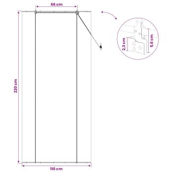 Rollo Braun 110 x 220 cm Bambus