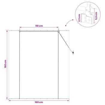 Rollo Braun 160 x 160 cm Bambus