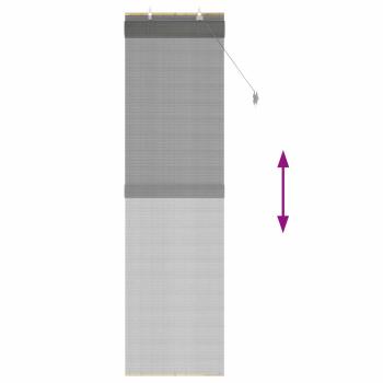 Rollo Grau 70 x 220 cm Bambus