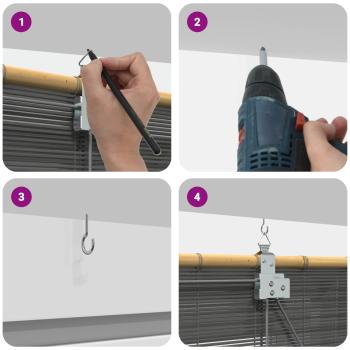 Rollo Grau 90 x 220 cm Bambus