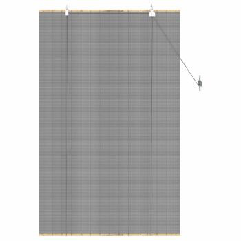 Rollo Grau 100 x 160 cm Bambus