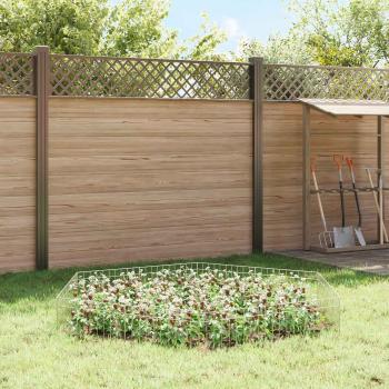 Gartenzaun-Paneel 48 stk. 50 x 30 cm Verzinkter Stahl Silber