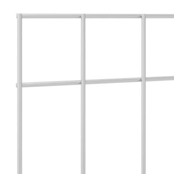 Gartenzaun-Paneel 48 stk. 50 x 30 cm Verzinkter Stahl Silber