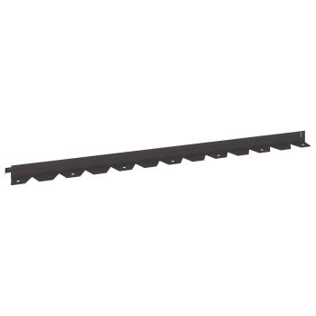 Raseneinfassung 20 stk. 102 x 4 x 4 cm Stahl Schwarz