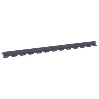 Raseneinfassung 20 stk. 102 x 4 x 4 cm Stahl Anthrazit