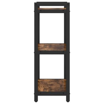 Bücherregal 40 x 30 x 85 cm Holzwerkstoff Geräucherte Eiche