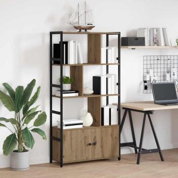 B?cherregal 80 x 30 x 155,5 cm Holzwerkstoff Artisan-Eiche