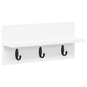 Wandmontierter nachttisch Wandhalterung Weiß 40 x 10,5 x 18 cm