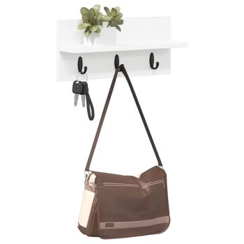 Wandmontierter nachttisch Wandhalterung Weiß 40 x 10,5 x 18 cm