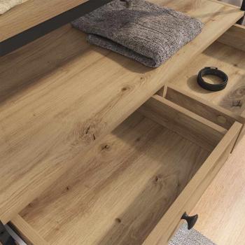 Kleiderschrank Artisan-Eiche 89 x 39 x 184.5 cm Holzwerkstoff