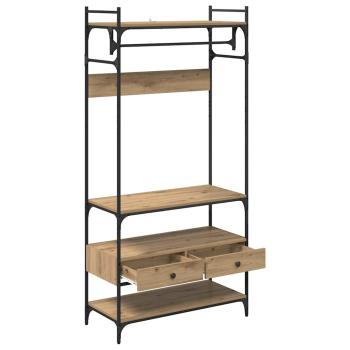 Kleiderschrank Artisan-Eiche 89 x 39 x 184.5 cm Holzwerkstoff