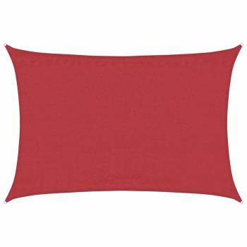 Sonnensegel 160 g/m² Rot 5x7 m HDPE