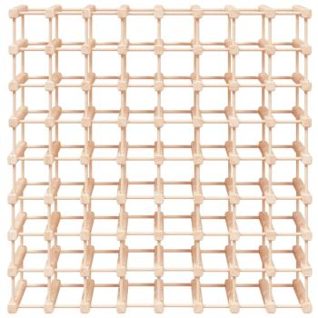 Weinregal für 72 Flaschen 90,5x23x90,5 cm Massivholz Kiefer