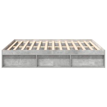 Bettgestell Betongrau 200x200 cm