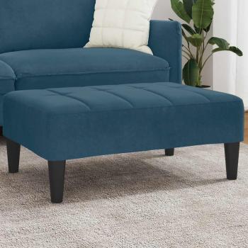 ARDEBO.de - Fußhocker Blau 77x55x31 cm Samt