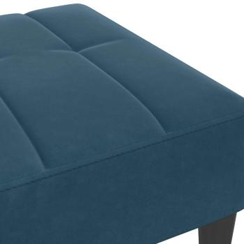Fußhocker Blau 77x55x31 cm Samt
