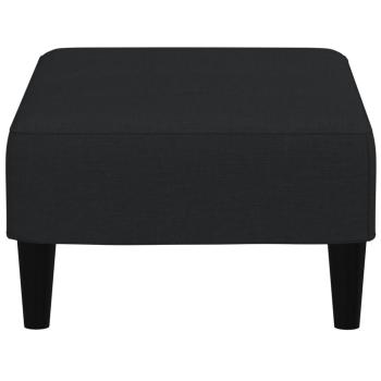 Fußhocker Schwarz 77x55x31 cm Samt