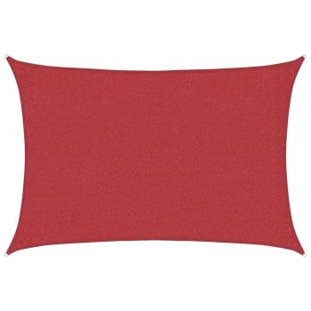 Sonnensegel 160 g/m² Rot 2,5x3,5 m HDPE