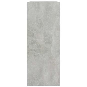B?cherregal 2 F?cher Betongrau 80x30x76,5 cm Holzwerkstoff