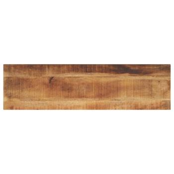 ARDEBO.de - Tischplatte 100x40x2,5 cm Rechteckig Raues Massivholz Mango