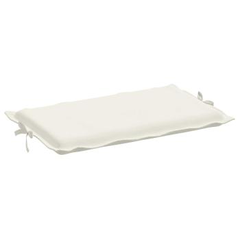 Sonnenliegen-Auflage Melange Creme 186x58x4 cm Stoff