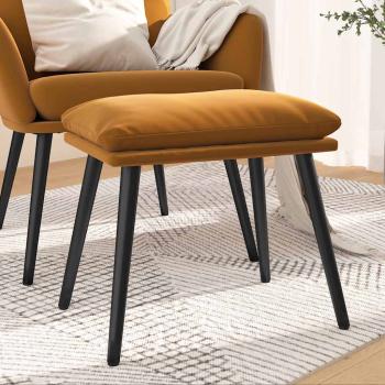 ARDEBO.de - Fußhocker Braun 45x29,5x35 cm Samt