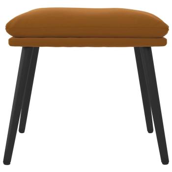 Fußhocker Braun 45x29,5x35 cm Samt