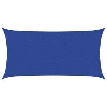 Sonnensegel 160 g/m² Blau 2x4 m HDPE
