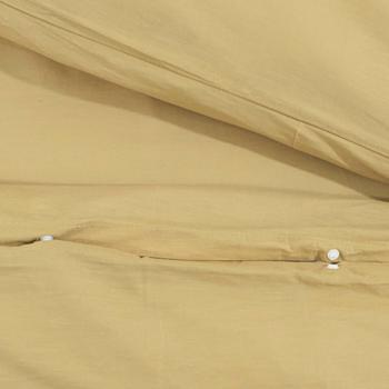 Bettwäsche-Set Taupe 240x220 cm Leichte Mikrofaser