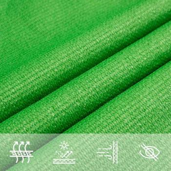 Sonnensegel 160 g/m² Hellgrün 7x7 m HDPE