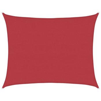 Sonnensegel 160 g/m² Rot 6x8 m HDPE
