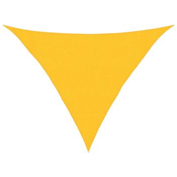 Sonnensegel 160 g/m² Gelb 3x3x4,2 m HDPE