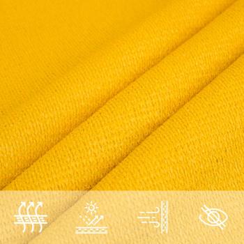 Sonnensegel 160 g/m² Gelb 3x3x4,2 m HDPE