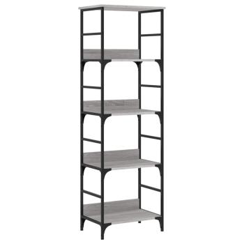 B?cherregal Grau Sonoma 50x33x153 cm Holzwerkstoff