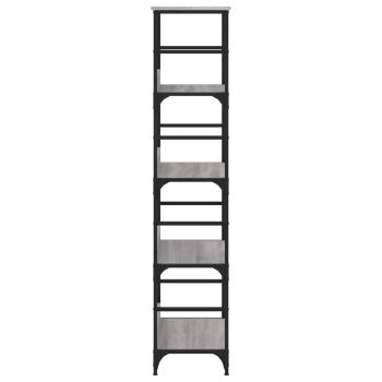 B?cherregal Grau Sonoma 50x33x153 cm Holzwerkstoff