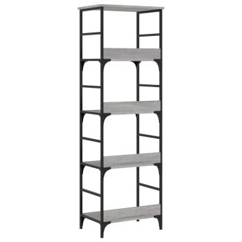 B?cherregal Grau Sonoma 50x33x153 cm Holzwerkstoff