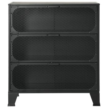 Lagerschränke 2 Stk. Grau 72x36x82 cm Metall und MDF