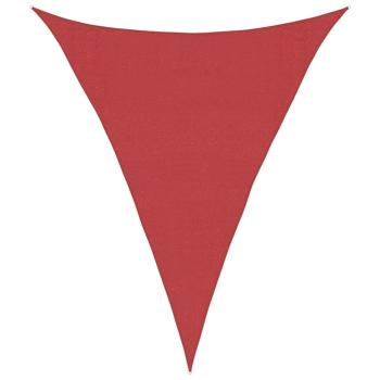 Sonnensegel 160 g/m² Rot 3x4x4 m HDPE