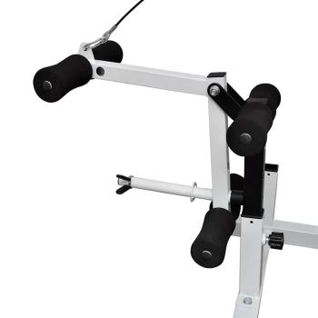 Hantelbank mit Ablage, Langhantel und Kurzhantel-Set 90 kg