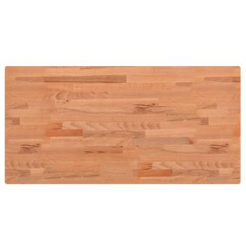 Tischplatte 80x40x1,5 cm Rechteckig Massivholz Buche