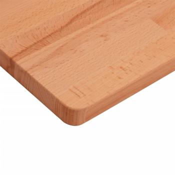 Tischplatte 80x40x1,5 cm Rechteckig Massivholz Buche