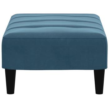 Fußhocker Blau 77x55x31 cm Samt