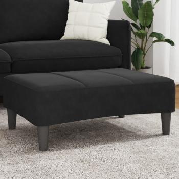 ARDEBO.de - Fußhocker Schwarz 77x55x31 cm Samt