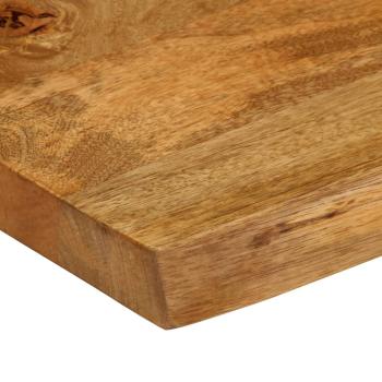 Tischplatte mit Baumkante 80x60x3,8 cm Massivholz Mango
