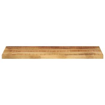 Tischplatte 90x30x2,5 cm Rechteckig Raues Massivholz Mango