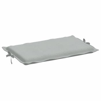Sonnenliegen-Auflage Melange Hellgrau 186x58x4 cm Stoff