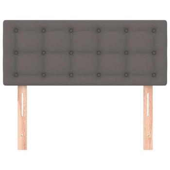 Kopfteil Grau 80x5x78/88 cm Kunstleder