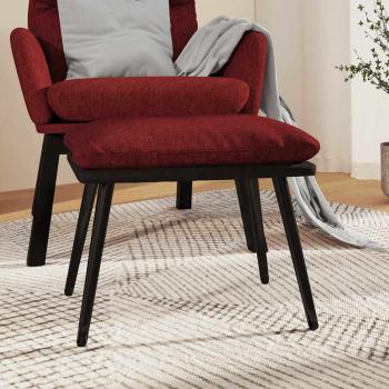 ARDEBO.de - Fußhocker Weinrot 45x29,5x35 cm Stoff und Kunstleder