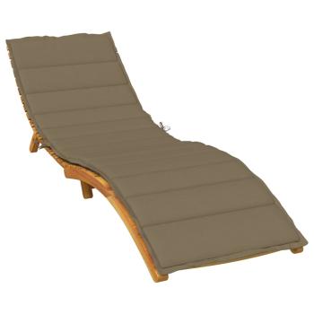 ARDEBO.de - Sonnenliegen-Auflage Melange Taupe 200x70x4 cm Stoff