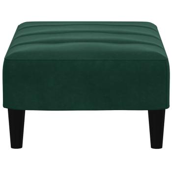 Fußhocker Dunkelgrün 77x55x31 cm Samt